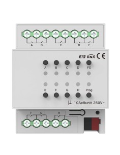 Acheter AKUBELA AK-KXAC-B1R8A10 Relais intelligent à 8 lignes - KNX - Charge maximale 10 A par ligne - Puissance maximale 2300 W