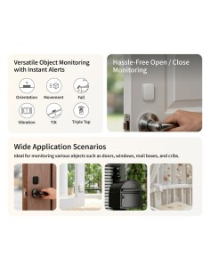 Comprar SHELLY AQ-VB-S03D Aqara - Sensor de Estado Múltiple P100 - Monitoreo apertura y cierre / inclinación - Sensor de vibraci 2