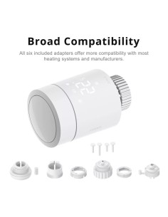 Acquistare AQARA AQ-WT-A03D Aqara Radiator Thermostat W600 - Display LED integrato / controllo a rotazione fisico - Testa termos 2