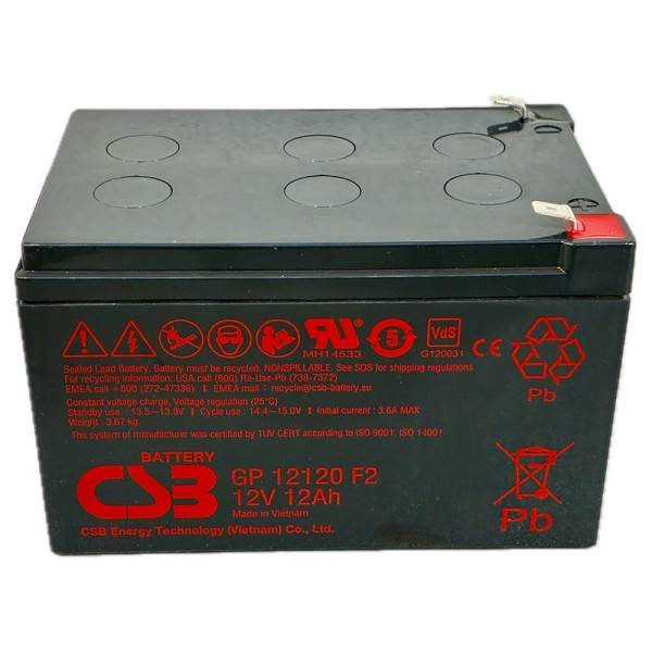 Acquistare OEM BATT-1212-CSB Batteria CSB ricaricabile - Tecnologia Piombo-Acido AGM - Tensione 12V - Capacità 7,2Ah - Per backu