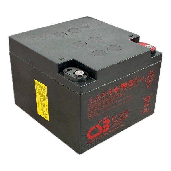 Comprar OEM BATT-1226-CSB Batería CSB recargable - Tecnología Plomo-Ácido AGM - Tensión 12V - Capacidad 26Ah - Para respaldo o u