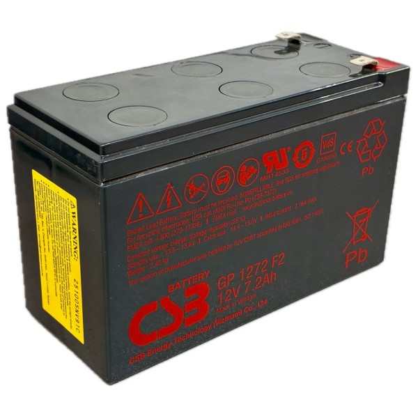 Comprar OEM BATT-1272-CSB Batería CSB recargable - Tecnología Plomo-Ácido AGM - Tensión 12V - Capacidad 17Ah - Para respaldo o u