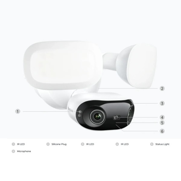 Comprar REOLINK RL-F751W Reolink Camara Dual WiFi Floodlight F751W IA - 8MP (5120x1440) | Visión 180º Doble lente - Focos de Ilu