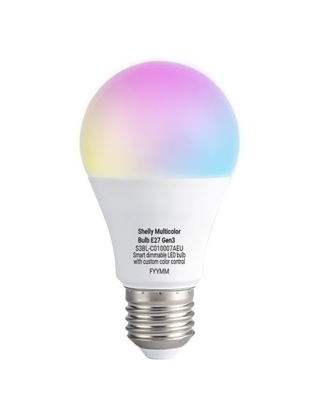 Acheter SHELLY SH-RGB-BULB-E27-GEN3 Ampoule multicolore Shelly E27 Gen3 - Palette de 16 millions de couleurs configurables - Rég