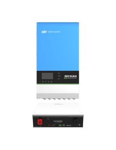 Acheter TBB TBB-RIOSUN2-5KVA-1X-DY-DLC-5120 Pack onduleur + batterie - Puissance 5000 W - 2 entrées MPPT - Onduleur, chargeur et