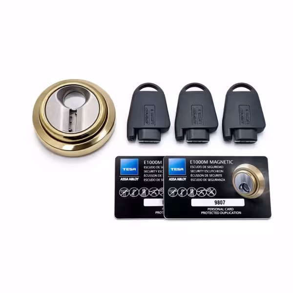 Comprar YALE TESA-ESCUTCHEON-MAGNETIC-G Escudo magnético de alta seguridad - Anti-rotura, extracción, taladro y mordaza - Núcleo