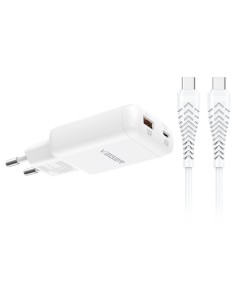 Acheter VEGER VG-TR122-KIT-65W1A1C VEGER - Chargeur mural - Charge rapide 65 W | Avec technologie GaN - Sorties USB-C, USB-A - C