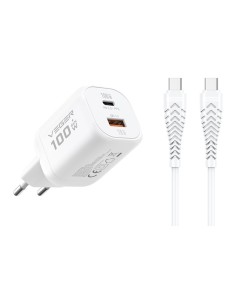 Acheter VEGER VG-TR150-KIT-100W1A1C VEGER - Chargeur mural - Charge rapide 100 W | Avec technologie GaN - Sorties USB-C, USB-A -
