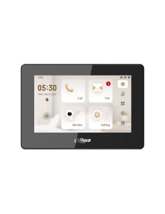 Acheter DAHUA DAHUA-5254 moniteur intérieur IP Dahua VTH5 en noir de 7 pouces avec écran tactile et PoE
