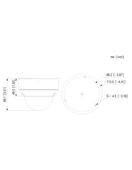 Comprar DAHUA HAC-HDBW1801EA-A-0280B-S3 Domo HDCVI 4EN1 4K WDR IR40m 2.8mm IP67 IK10 MIC