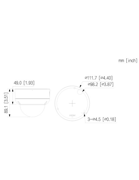 Comprar DAHUA IPC-HDBW3649E-S-IL-0280B Domo IP H265 6M WDR Iluminación Dual LED30m/IR30m 2.8mm IK10 IP67 PoE SD AI