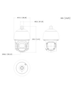 Acheter DAHUA SD3D416NB-GNY Caméra PTZ IP 4M H265 WDR Starlight IR80m 16x IP66 PoE AUDIO MIC E/S IA 2