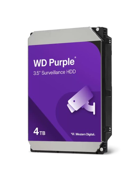 Comprar WESTERN DIGITAL 4TB-WDPURPLE Disco duro 4TB WD Purple para Videovigilancia 3.5" SATA 256MB de caché