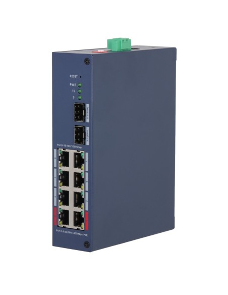 Comprar DAHUA CHS4210-8GT-110 Switch Hardened PoE 8 puertos Gigabit + 2SFP Gigabit 110W Gestionable en Cloud Layer2