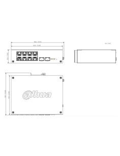 Comprar DAHUA CHS4210-8GT-110 Switch Hardened PoE 8 puertos Gigabit + 2SFP Gigabit 110W Gestionable en Cloud Layer2 2