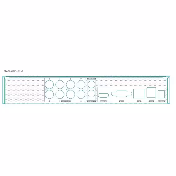 Comprar TVT TVT-441 Grabador DVR 5en1 8CH 1080 + 2IP 5MP 1xHDD E/S Audio TVT
