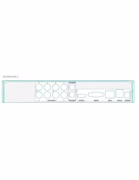 Comprar TVT TVT-441 Grabador DVR 5en1 8CH 1080 + 2IP 5MP 1xHDD E/S Audio TVT