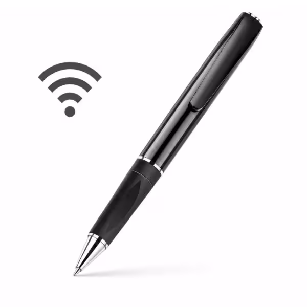 OEM QZTA57 Câmara oculta em caneta espiã Wi‑Fi. Com gravação de áudio. Para reuniões, entrevistas e negócios. 1080p Full HD