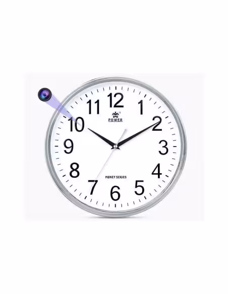 OEM QZTWIFICLOCK-W Cámara oculta espía en reloj de pared color blanco. WIFI. 1080p Full HD.