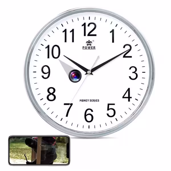 OEM QZTWIFICLOCK-W Cámara oculta espía en reloj de pared color blanco. WIFI. 1080p Full HD.