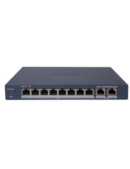 Acheter HIKVISION BASIC DS-3E1310P-EI-M HIKBASIC. Switch commercial 10 ports : 8x RJ45 PoE + 2x RJ45. PoE 110W. Easy Smart (VLAN
