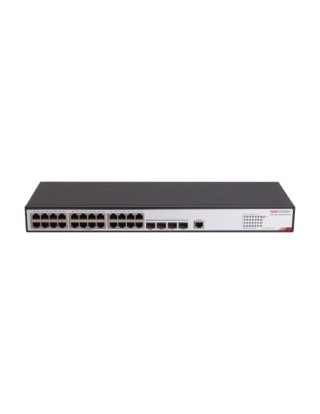 Acheter HIKVISION BASIC DS-3E2728-HI-24T4X HIKBASIC. Switch cœur 28 ports : 24x RJ45 Gb + 4x SFP+ 10Gb. Administrable L3. 230Vac