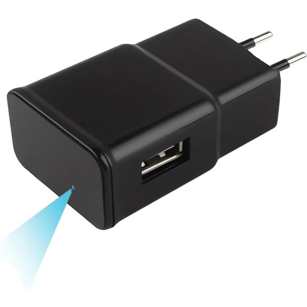 OEM QZTS6 Caméra espion cachée dans un chargeur de téléphone portable smartphone USB. Avec Wi‑Fi. Full HD 1080p