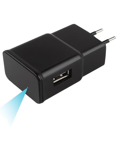 OEM QZTS6 Caméra espion cachée dans un chargeur de téléphone portable smartphone USB. Avec Wi‑Fi. Full HD 1080p