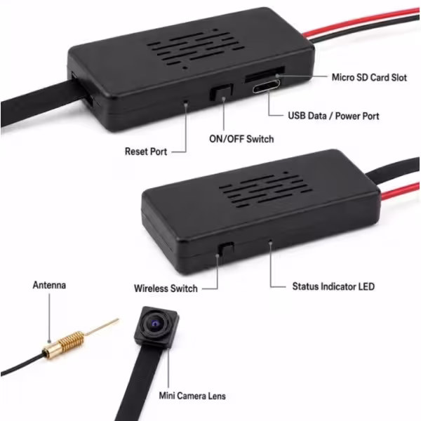 OEM QZTC10 Kit Cámara oculta espía DIY. WIFI. Tuya. 1080p Full HD