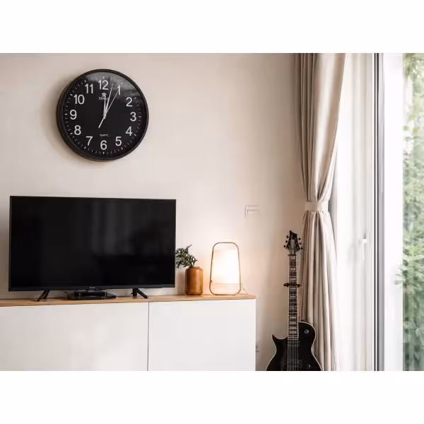 OEM QZTWIFICLOCK-B Cámara oculta espía en reloj de pared color negro. WIFI. 1080p Full HD.