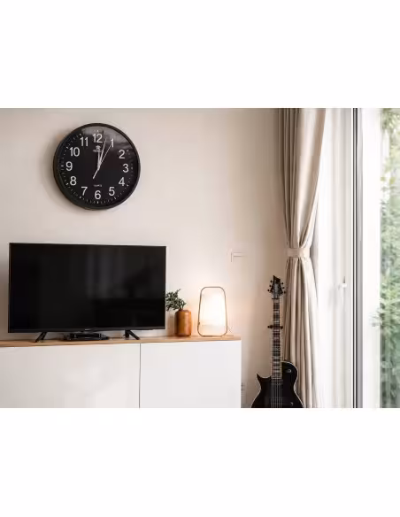 OEM QZTWIFICLOCK-B Cámara oculta espía en reloj de pared color negro. WIFI. 1080p Full HD.