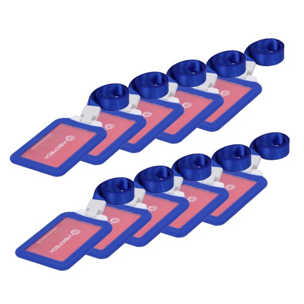 Comprar CARDCUBE 10XCARD-HOLDER-V-BLUE Porta-tarjetas RFID - Disposición vertical - Formato CR80: 54 (An) × 85 (Al) mm - Láminas