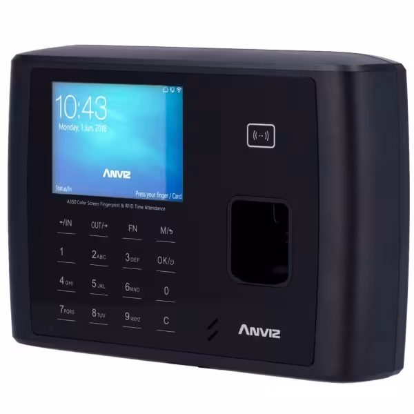 Comprar ANVIZ A350-BT-4G Control de presencia - Huella, tarjeta EM/MF y PIN - 3.000 usuarios | 100.000 registros - TCP/IP, 4G, B