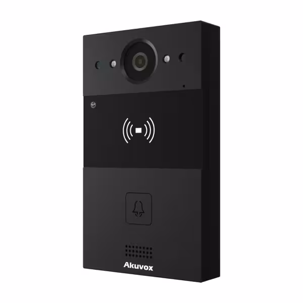 Comprar AKUVOX AK-R20A-BLACK Videoportero IP en superficie - Cámara 2 Mpx | Audio bidireccional - Apertura con tarjeta EM/MF y N