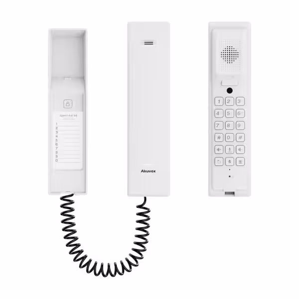 Comprar AKUVOX AK-S560-LP-2-WHITE Telefonillo para videoportero - LED de estado y teclas de función - Audio bidireccional Crysta