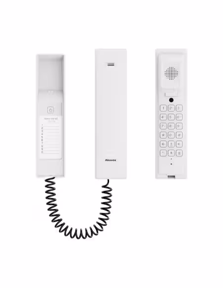 Comprar AKUVOX AK-S560-LP-2-WHITE Telefonillo para videoportero - LED de estado y teclas de función - Audio bidireccional Crysta