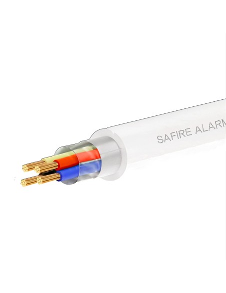 Comprar SAFIRE CA4-305-PVC-ECA-WHITE 4 conductores de señal - Conductor Aluminio recubierto de Cobre - Pantalla Aluminio y polié