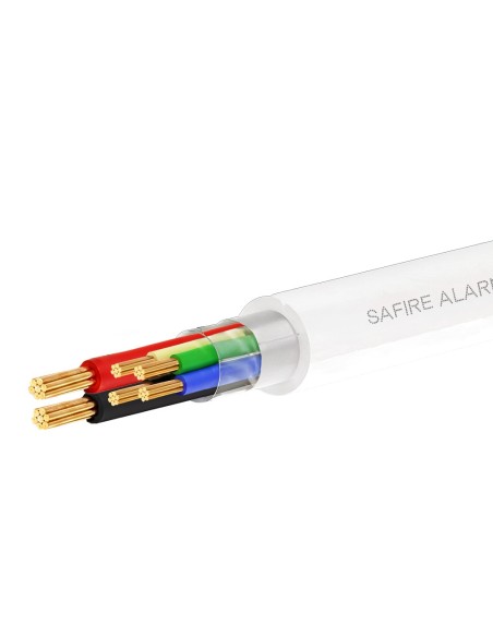 Comprar SAFIRE CA4P2-100-H-CCA-WHITE 4 conductores de señal + 2 de alimentación - Conductor Aluminio recubierto de Cobre - Panta