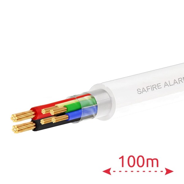 Comprar SAFIRE CA4P2-100-H-CCA-WHITE 4 conductores de señal + 2 de alimentación - Conductor Aluminio recubierto de Cobre - Panta