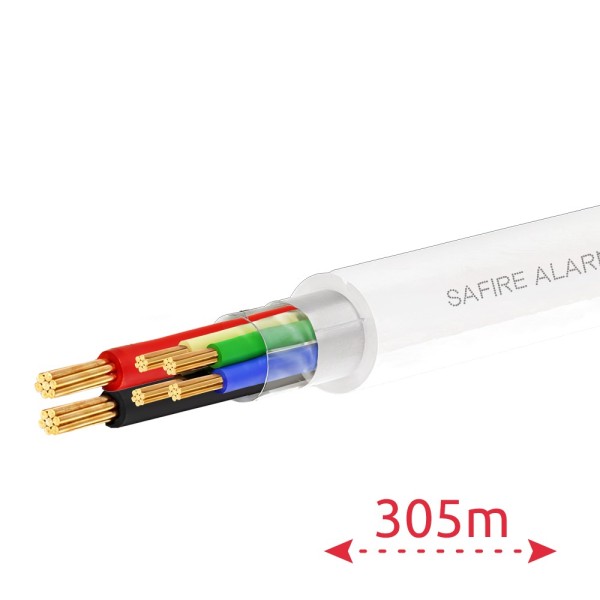 Comprar SAFIRE CA4P2-305-H-CCA-WHITE 4 conductores de señal + 2 de alimentación - Conductor Aluminio recubierto de Cobre - Panta