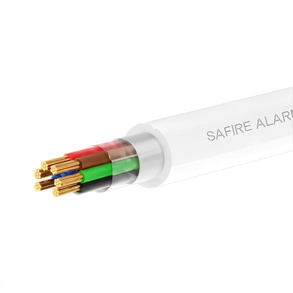 Comprar SAFIRE CA6-100-PVC-ECA-WHITE 6 conductores de señal - Conductor Aluminio recubierto de Cobre - Pantalla Aluminio y polié