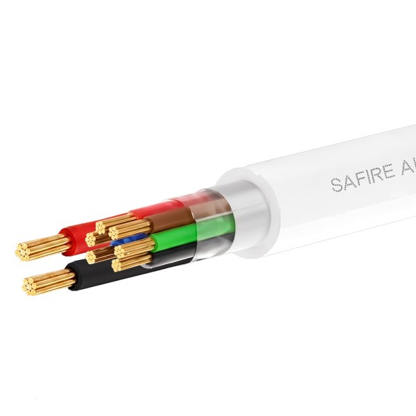 Comprar SAFIRE CA6P2-100-H-CCA-WHITE 6 conductores de señal + 2 de alimentación - Conductor Aluminio recubierto de Cobre - Panta
