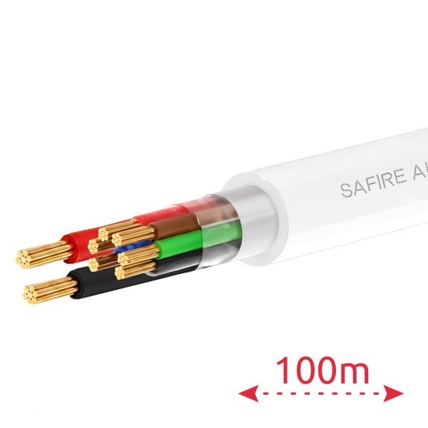 Comprar SAFIRE CA6P2-100-H-CCA-WHITE 6 conductores de señal + 2 de alimentación - Conductor Aluminio recubierto de Cobre - Panta