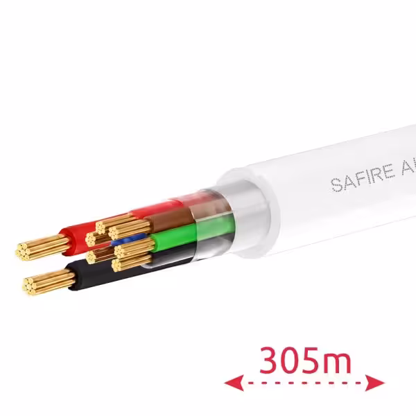 Comprar SAFIRE CA6P2-305-H-CCA-WHITE 6 conductores de señal + 2 de alimentación - Conductor Aluminio recubierto de Cobre - Panta
