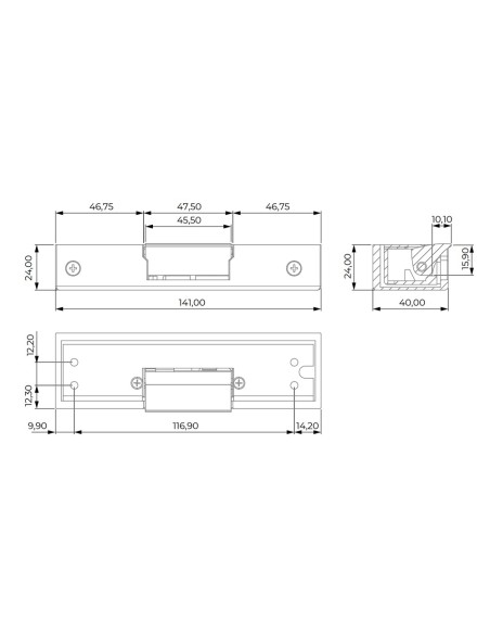 Acheter DORCAS DR-82N-512 Gâche électrique Dorcas - Installation en applique - Pêne antipaniqué non réglable - NC Fail Sa