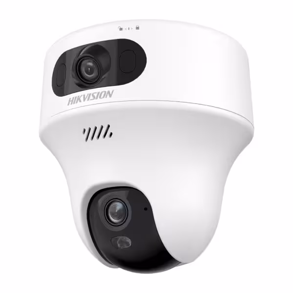 Comprar HIKVISION DS-2CFWQ6-D(2.8+4MM) Cámara PT IP gama Value - 2 lentes fijas: Lente 1: 2.8 mm, Lente 2: 4 mm - Resolución 6 M