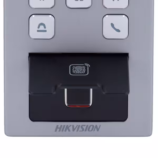 Comprar HIKVISION DS-K1T502DBFWX-CE1 Control de acceso con cámara PoE IP65 IK09 - Huella, tarjeta MF DESFire, QR y PIN - 10.000 