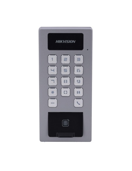 Comprar HIKVISION DS-K1T502DBFWX-E1 Control de acceso PoE IP65 IK09 - Huella, tarjeta MF DESFire y PIN - 10.000 usuarios | 300.0