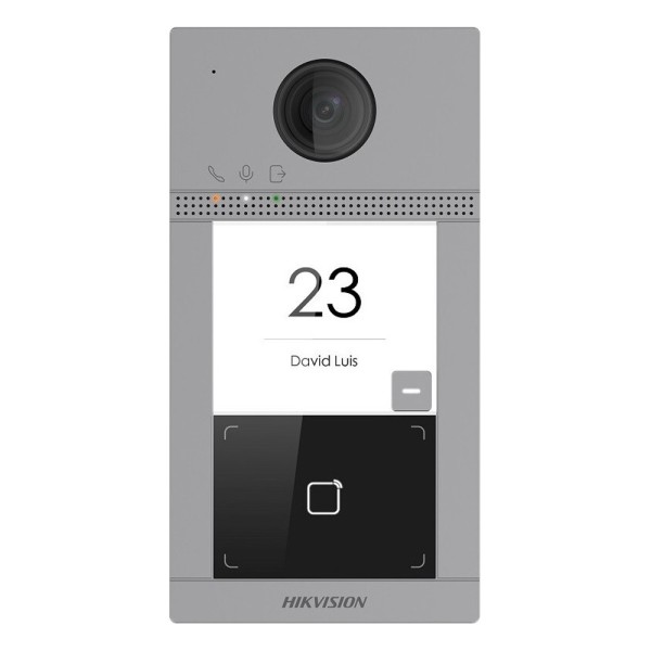 Comprar HIKVISION DS-KV8113-WME1(B) Videoportero IP WiFi - Cámara 2 Mpx | Audio bidireccional - Apertura con tarjeta MF | 2 relé
