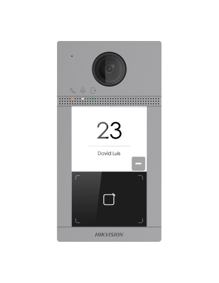 Comprar HIKVISION DS-KV8113-WME1(B) Videoportero IP WiFi - Cámara 2 Mpx | Audio bidireccional - Apertura con tarjeta MF | 2 relé